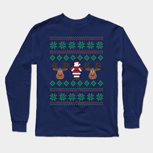 Santa and Rudolph Long Sleeve T-Shirt